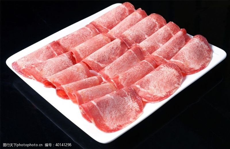 牛扒火锅荤菜配菜图片