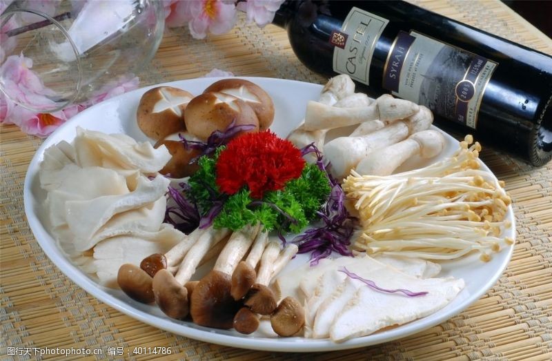食品包装设计火锅菌类配菜图片