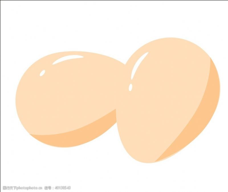 蛋壳鸡蛋矢量图片