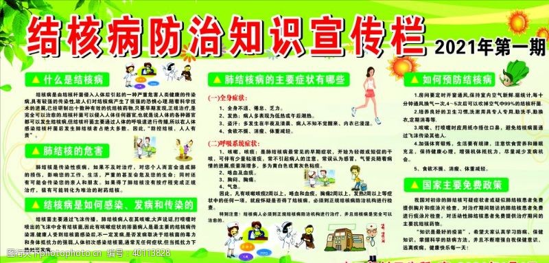 中医宣传栏结核病防治知识宣传栏图片