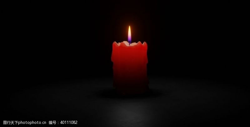 烛火蜡烛灯光火光火焰背景图片