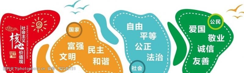 富强民主文明社会主义核心价值观图片