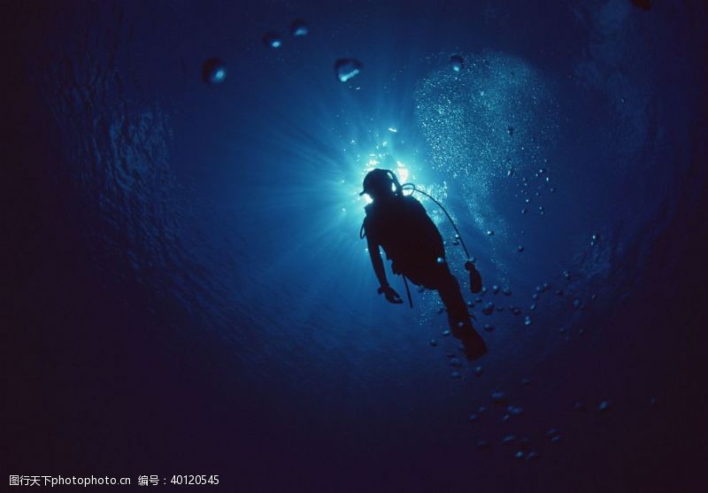 竞技运动深海潜水图片