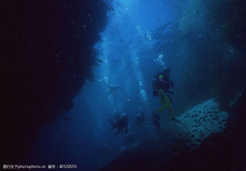 体育竞技深海潜水图片