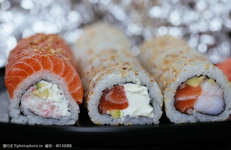 料理展架寿司海报图片