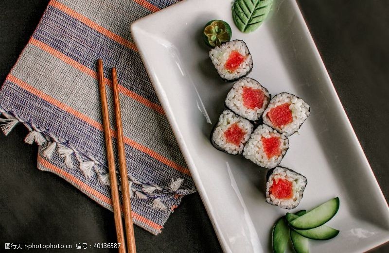 料理食材寿司海报图片