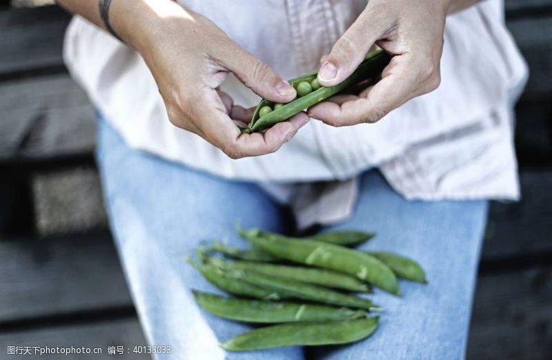 海鲜招贴豌豆图片