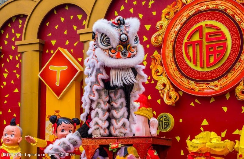中国艺术节舞狮图片