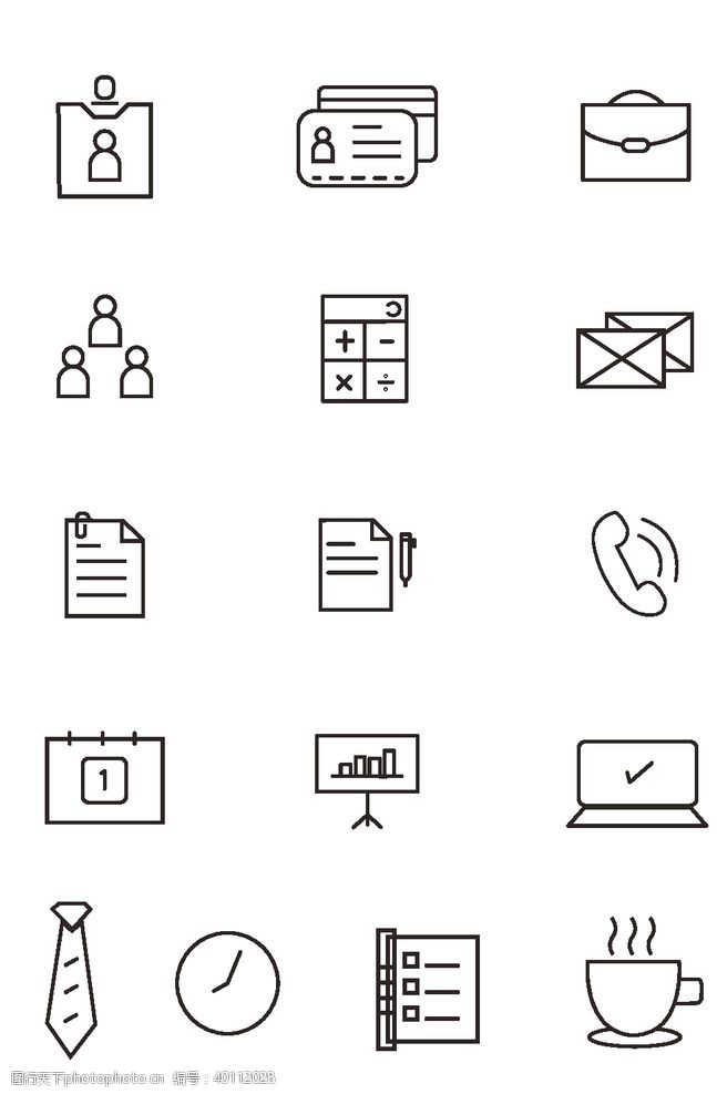 线条icon线形商业图标图片