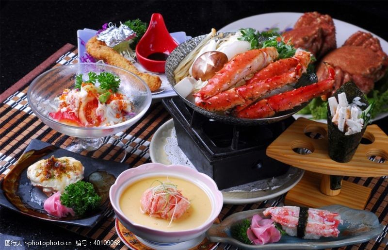 餐饮广告蟹料理图片