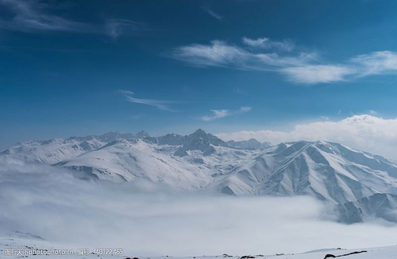 高原草原雪山图片