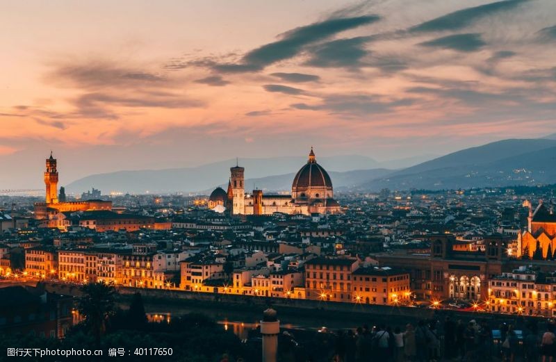 高清城市图片意大利佛罗伦萨是托斯卡图片