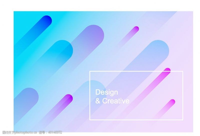 抽象图形彩色背景圆角矩形渐变背景图片