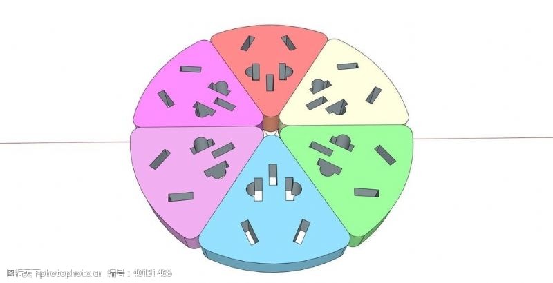 3dmax模型圆盘插座图片