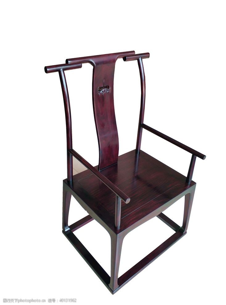 紫檀赞比亚小叶檀官帽椅图片