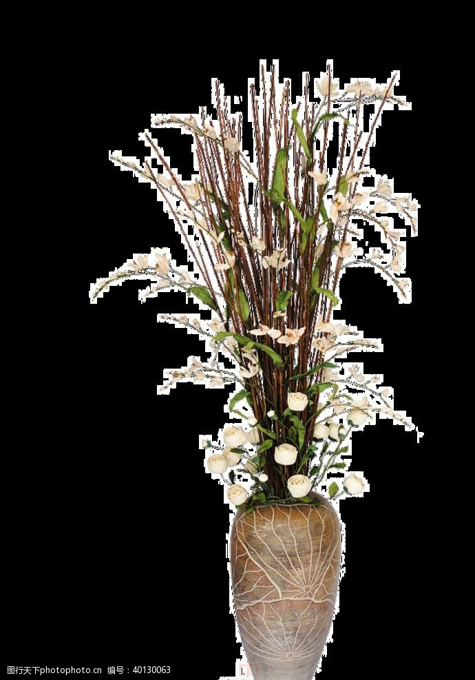 国画小品植物素材花卉摆件盆栽图片