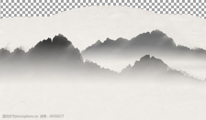 松峰中国画图片