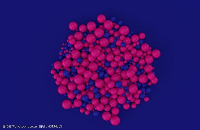 红球3D抽象结构图片