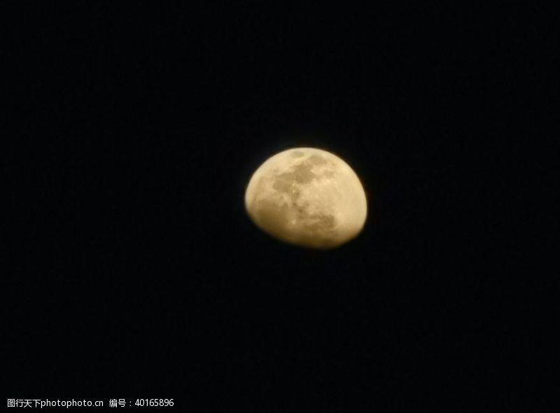 自然风光残月图片