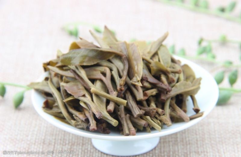 普洱茶茶艺叶底图片