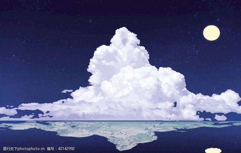 观光素材蓝天白云图片