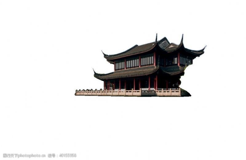 中国矢量建筑楼png免扣素材古风建筑物图片