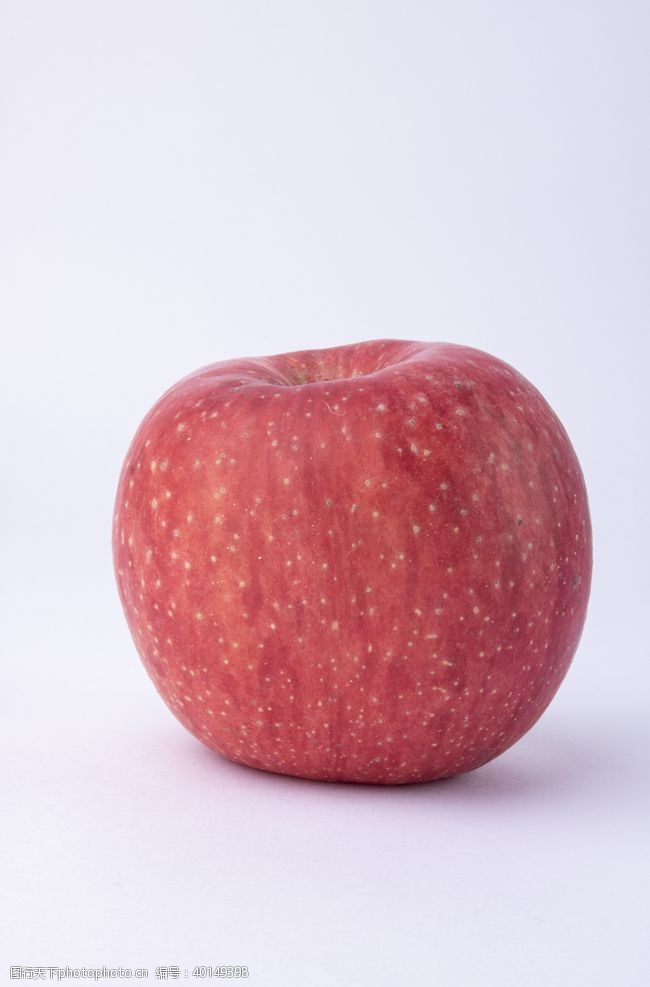 红色背景苹果高清大图拍摄图片