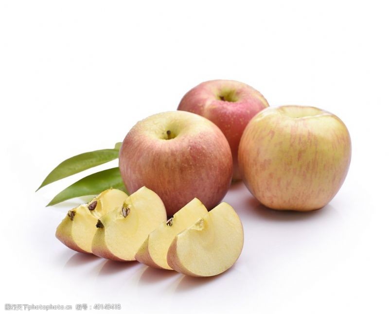 水果色背景苹果拍摄素材图片