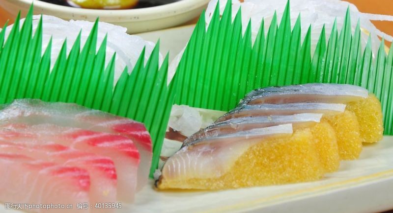 新鲜鱼日本料理刺身图片