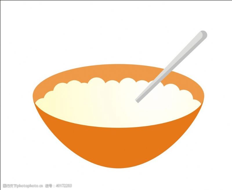 卡通食物矢量米饭图片
