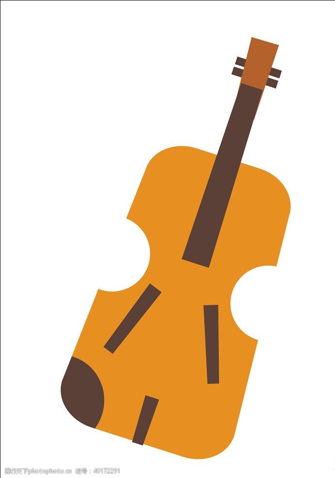 经典海报矢量小提琴图片