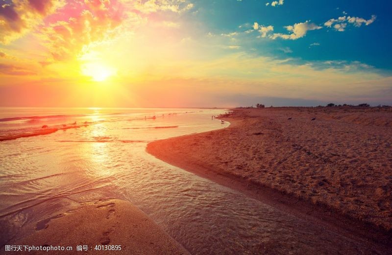 黄河夕阳图片