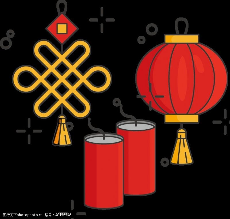 中国古图案元旦灯笼中秋国庆新年春节灯笼图片