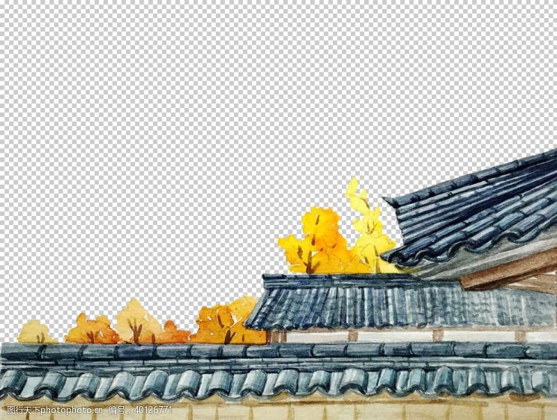 古代房屋中国风建筑PNG免扣素材图片