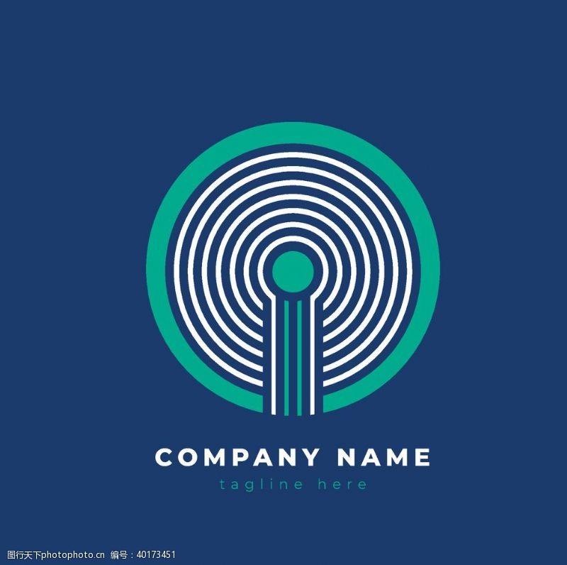 个性英文字创意企业logo图片