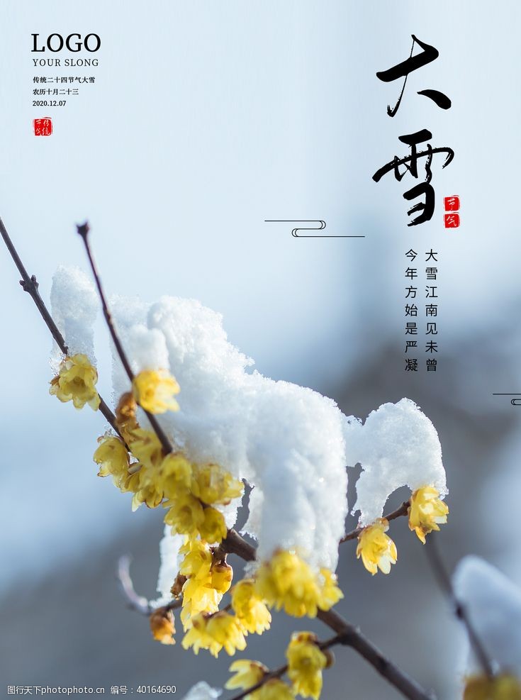 清明节大雪图片