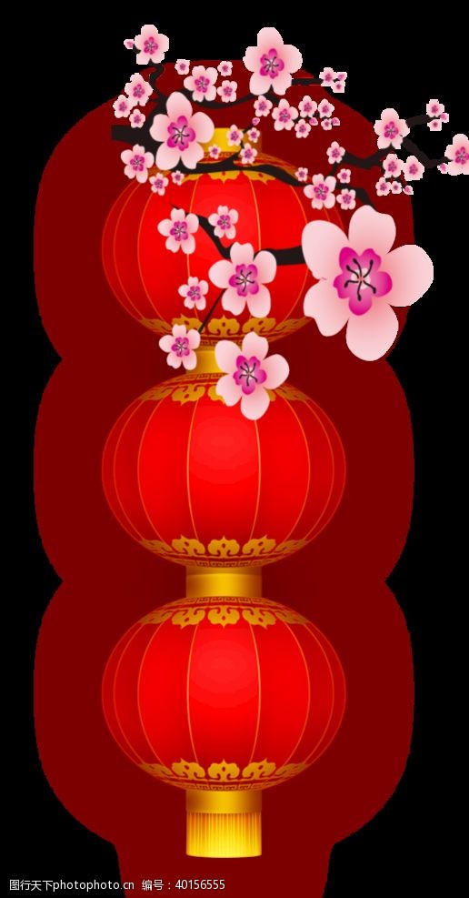 中国古图案灯笼中秋国庆新年春节图片