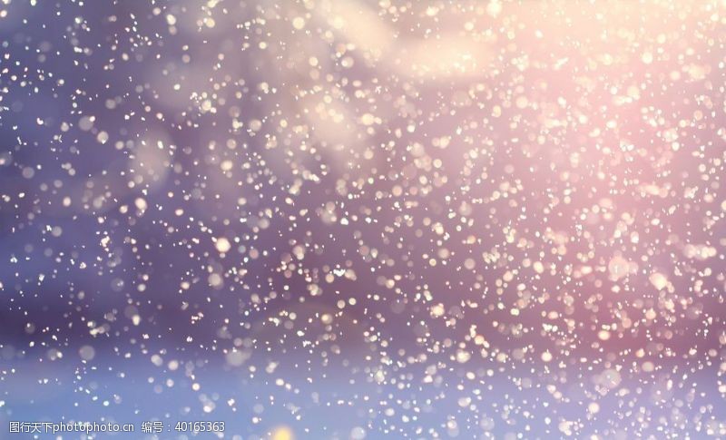 光氛围雪景图片