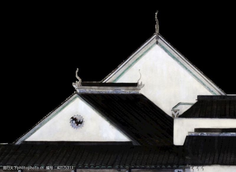 中国风相框古建筑元素图片