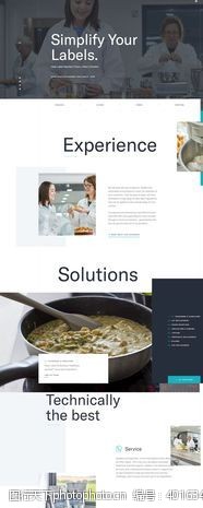 网站模板国外健康美食官网设计图片