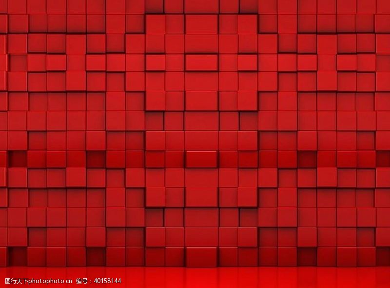 红色元素红色方块图片