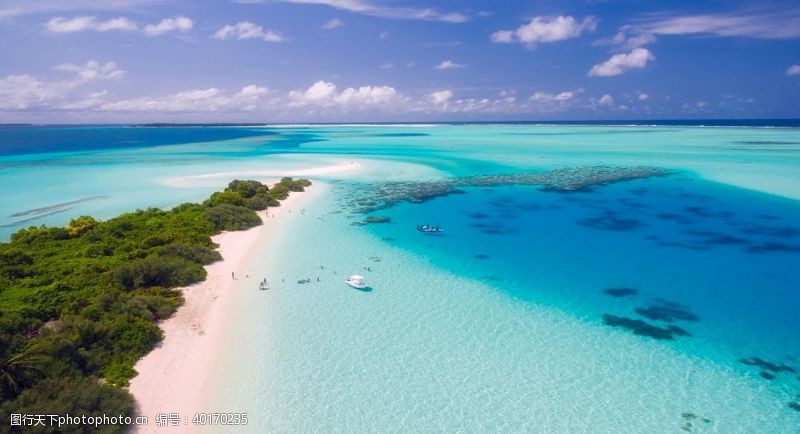 热带马尔代夫海滩图片