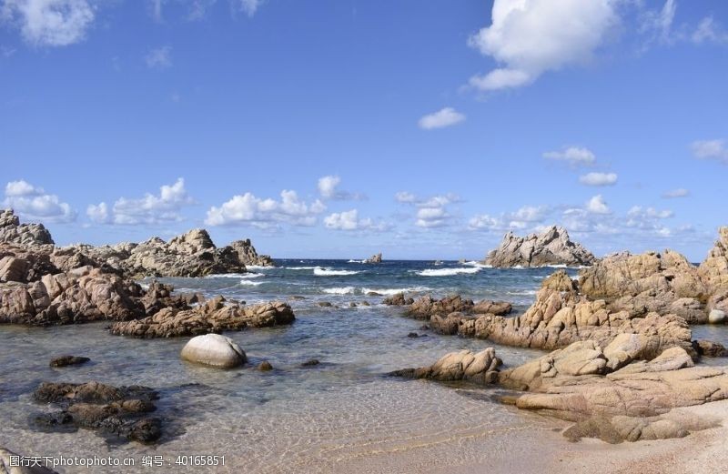 海滩风景撒丁岛风景图片