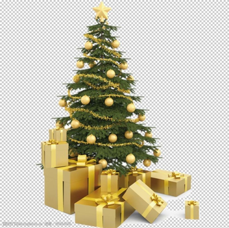 圣诞卡片圣诞树素材图片