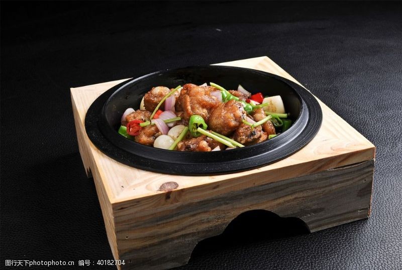 菜谱设计石锅鸡中翅图片