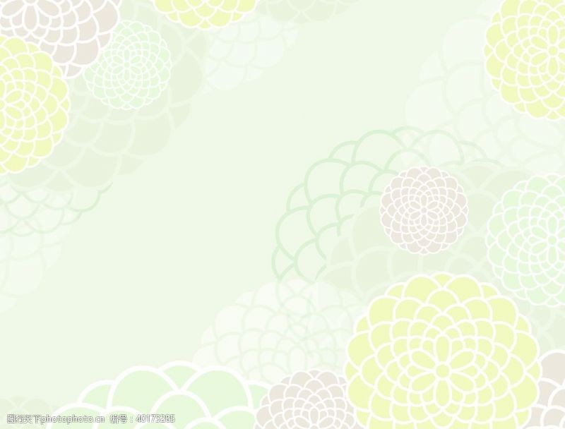 折角水彩花卉背景图片