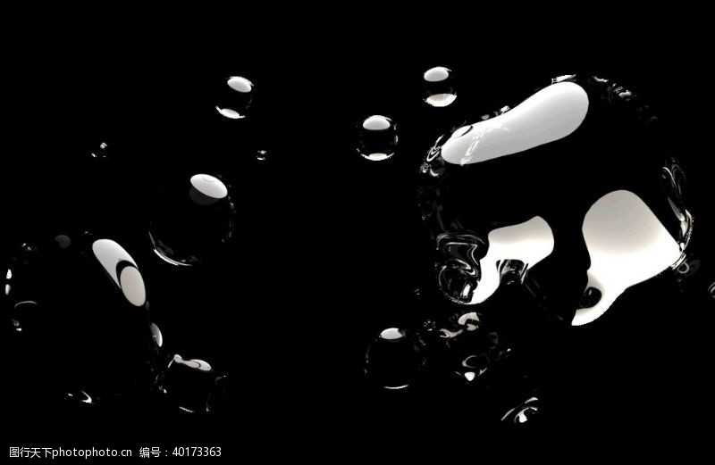 小气泡水滴汽泡素材图片