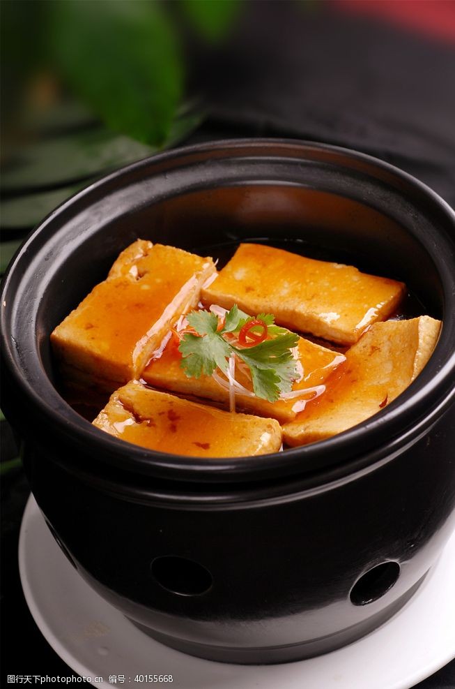 素菜石锅豆腐图片