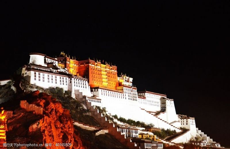 自然西藏布达拉宫图片