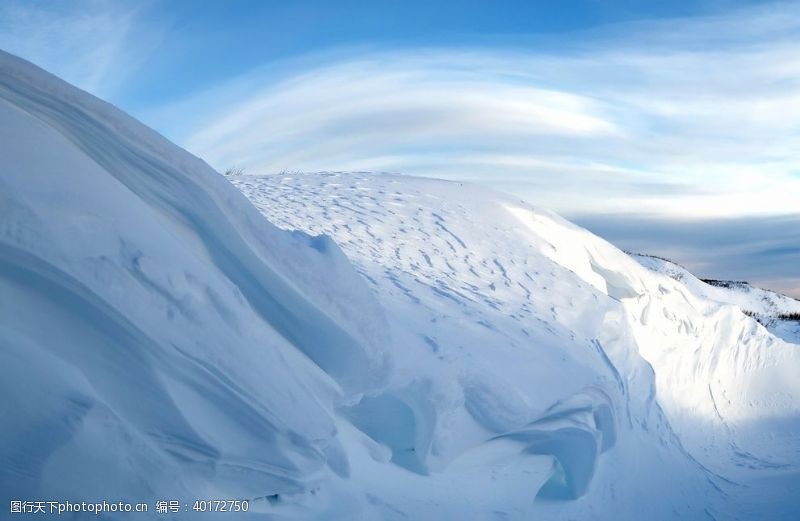 美景雪山雪景图片